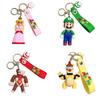 Cute Super Mario Keychain For Car And Bag Decorations Soft Pvc Material