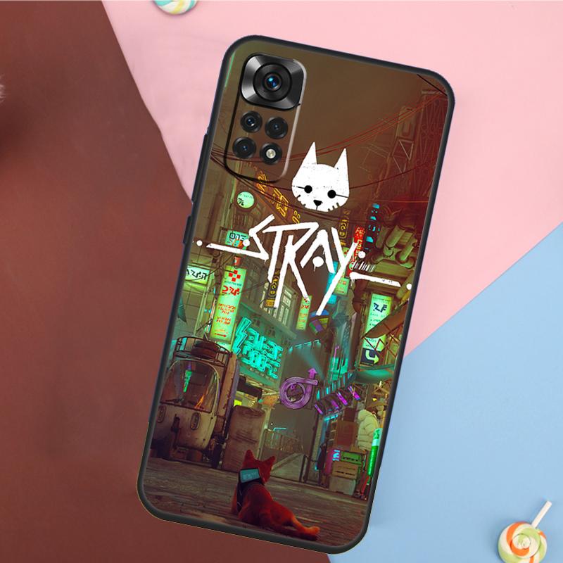 

Stray Game Cat Adventure Case For Xiaomi Redmi Note 10 11 Pro 9 8 12 Pro Note 9S 8T 10S 11S 10C 12C 9C 9T 10A Funda Redmi Note 11