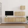 VidaXL TV Stand Set 4 Pcs Sonoma Oak Engineered Wood 3114648
