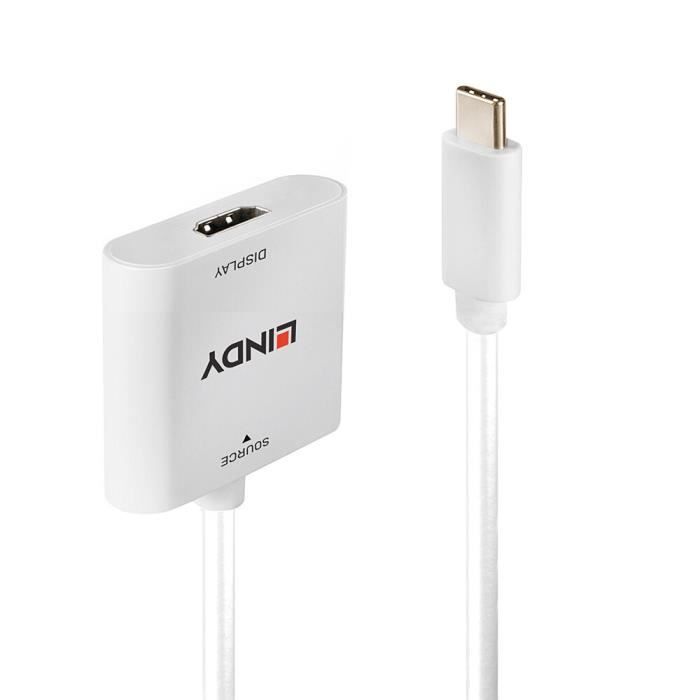 Convertisseur USB Type C vers HDMI 4K60 Blanc