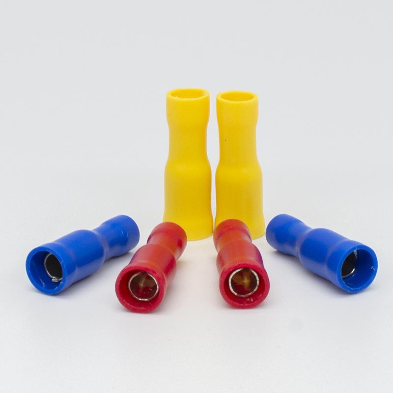 CJH Cold Crimp Bullet Terminal Female, 500 Pcs, FRD2-156/2-195, Fully Insulated