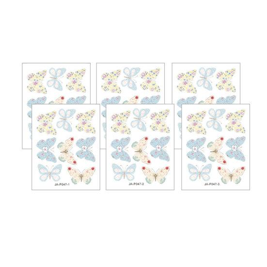 6Pcs Butterfly Wall Stickers Removable Self-Adhesive Watercolor Butterfly Wall Decals A