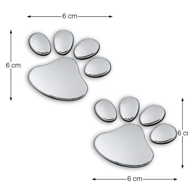 Bezel stickers Animal footprint stickers 3D car stickers Set of