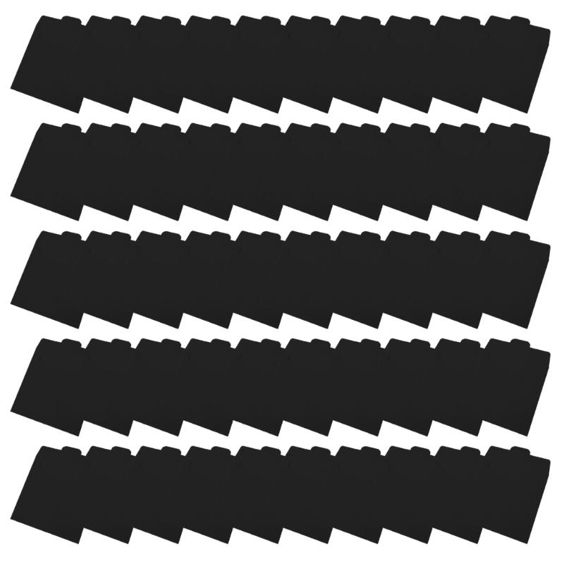 50Pcs Bulk Krafts Paper Disc Envelopes Portable Design For Media Storage чёрный