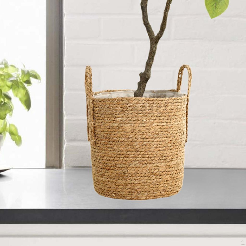 Flower Pot Cover Woven Plant Basket Vase Holder Braided for