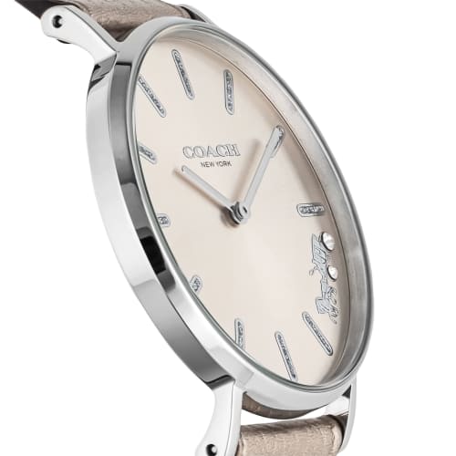 Coach PERRY Champagne Gold Dial Stainless Steel Quartz 36mm Watch 14503853 Women's Gold