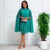 D400 Damen 2023 Mode Chiffon Fledermausärmel Übergröße Kleid