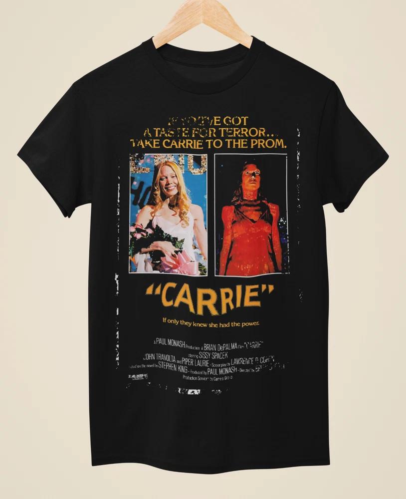 Carrie Movie Poster Inspired Unisex Black TShirt S