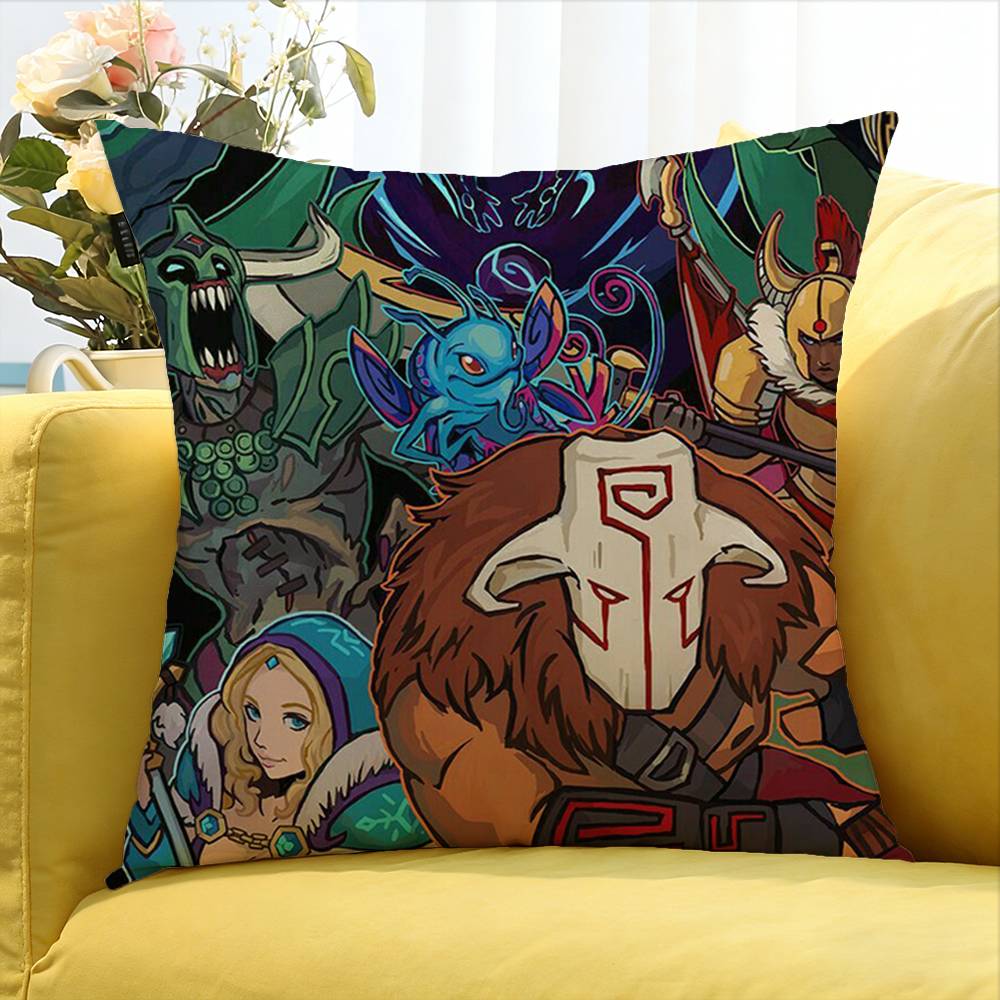 Game D-Dota-2 Various Sizes Square Pillow Case For Car Home Bedchamber Decor