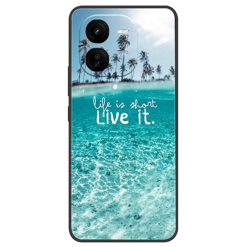 For Vivo IQOO Z9x Case Silicone Luxury Space Soft Bumper for Vivo IQOO Z9 Turbo Phone Cover TPU Funda For IQOOZ9 Turbo Fashion