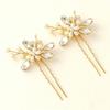 1 Pair Bridal U Shaped Hairpin Elegant Beautiful   Pearl Wedding Hair Clips for Party