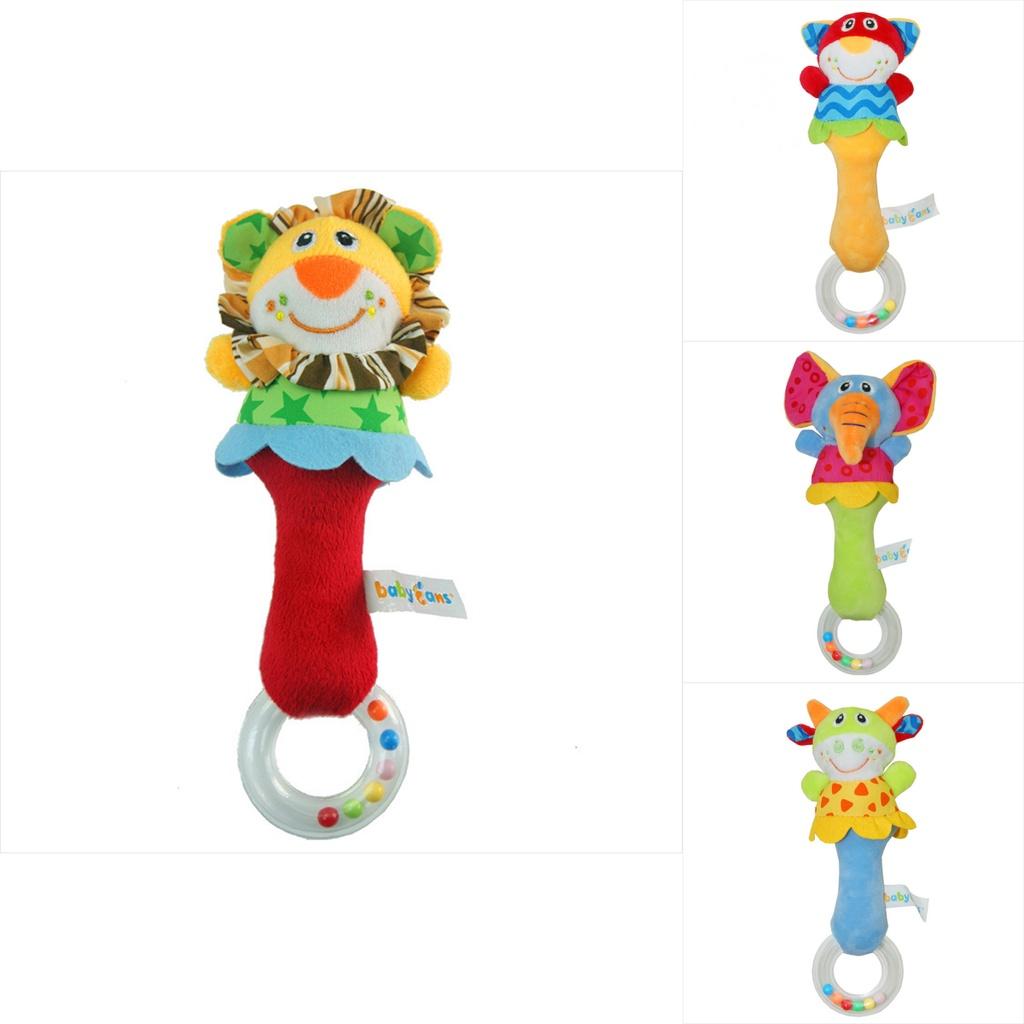 Babyfans Plush Animal Shaker With Colorful Beads Perfect For Sensory Development, Hand-eye Coordination, And Interactive Play