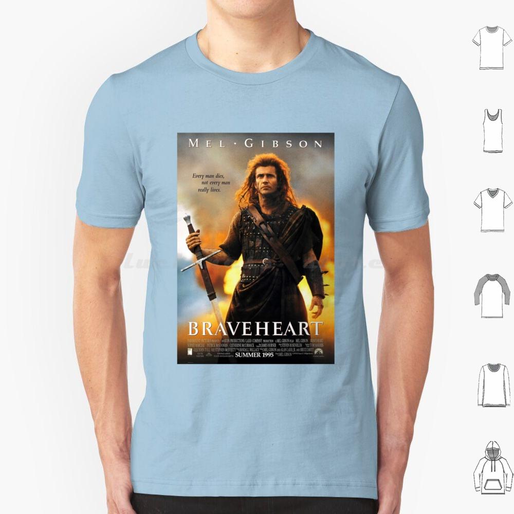 T-shirt Braveheart Cotone Uomo Donna Stampa DIY Wallace Braveheart Mel Scozia Altopiani William Wallace Ogni Uomo Muore