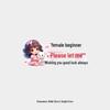 Good Luck Cartoon Car Sticker: Cute Rear Windshield Design