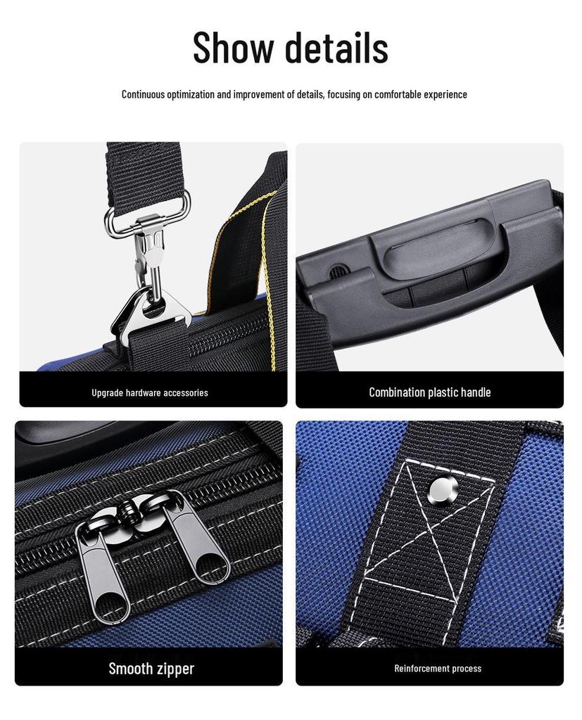 Portable Multifunctional Tool Bag: Durable, Wear-Resistant Canvas for Hardware Repairs and Electricians
