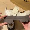 Women Fashion Black Mary Jane Shoes Spring Outdoor Female Fashion Thick Sole Non Slip Platform Increase Thick Sole Single Shoes