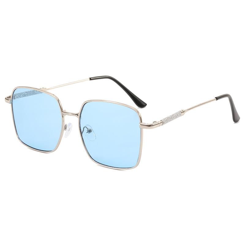 Europäisch-Amerikanischer Stil Quadratische Sonnenbrille Damen Herren Entspiegelnd UV-Schutz Fahren Reisen Mode Sonnenbrille