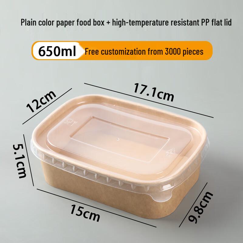 Einweg Mikrowellengeeignete Kraftpapier Lebensmittelbehälter