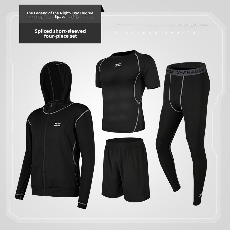 2021 Men's Spring/Summer Fitness Tights & Sports Suit for Running, Gym, & Basketball