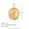MamacitaSlay Elegant Vintage Tulips Lily Heart diy charms 18k gold plated charms for jewelry making Waterproof Necklaces Pendant