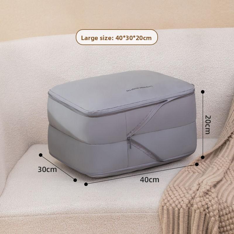 Travel Storage Organizer With Double Layer Compression Bags For Luggage Packing Solutions