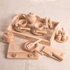 Beechwood Kids' Pretend Play Cooking Set - Wooden Kitchen & Tableware Educational Toys