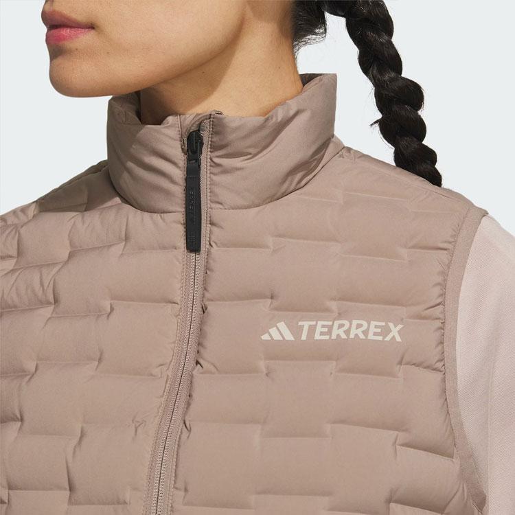 adidas TERREX Women's Lightweight Down Vest Beige IT8692