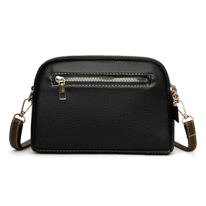 Elegant PU Leather Crossbody Bag with Adjustable Strap and Front Clasp for Daily and Office Use