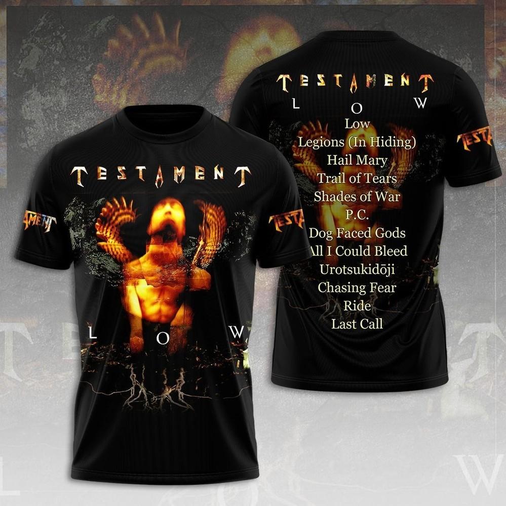 Testament Band LOW AOP T-Shirt Unisex T-Shirt XXXXL