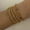 Fashionable Stainless Steel Plated Multi Layer Stackable Bracelet Elegant Versatile Jewelry for Women