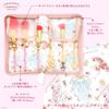 Shobido Cardcaptor Sakura Makeup Brush Set (6 Brushes) with Storage Pouch