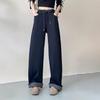 Dark Blue High-Waist Harem Jeans for Women - Loose, Rolled-Up Slimming Carrot Pants (Spring/Autumn 2025).