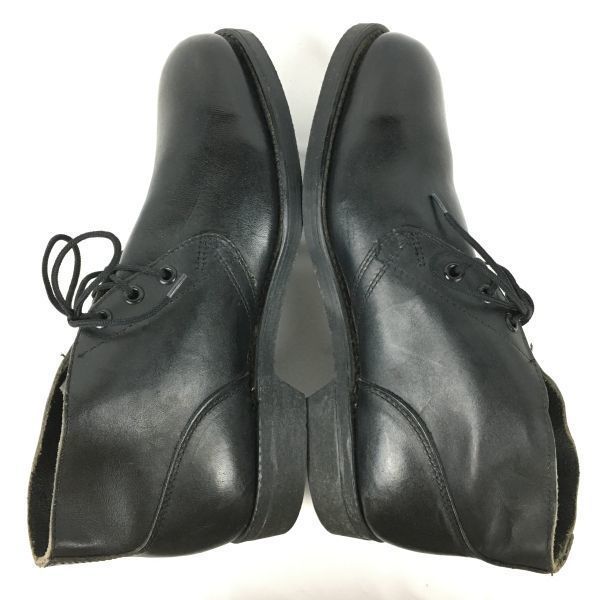 Lata 80. Vintage Buty Addison Shoe Co Z41-1983/75 Rozmiar 6.5R 24.5 Stalowy Nosek U.S. Czarne buty służbowe marynarki wojennej(UŻYWANY)