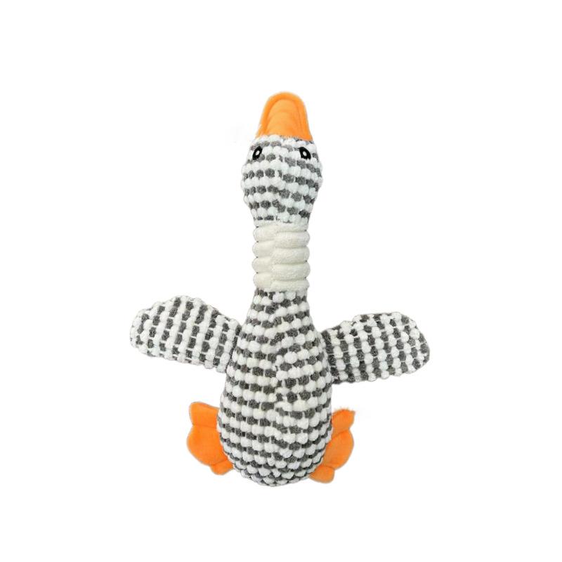 

Funny Duck Cute Dog Plush Toys Pet Squeak Toy for Puppy Sound Wild Goose Chew Toy for Small Middle Large Dogs Teeth Cleaning белый