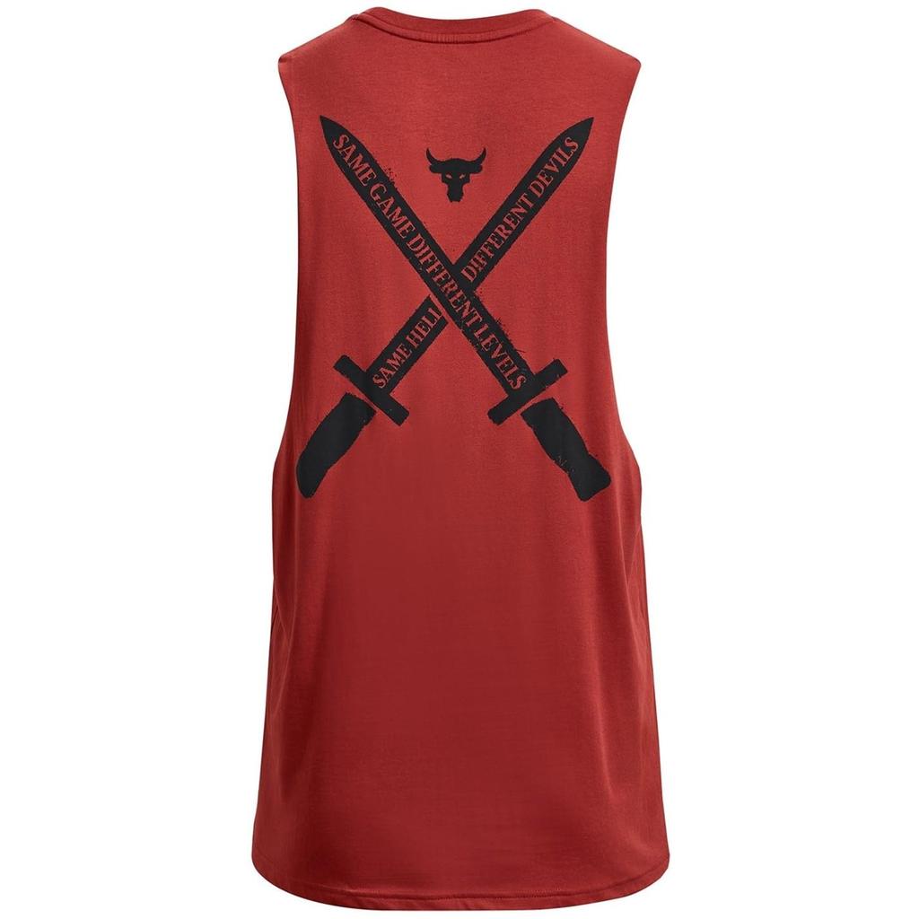 UA PJT ROCK ST DAGGER TANK Heritage Rot Schwarz XL [Under Armour]