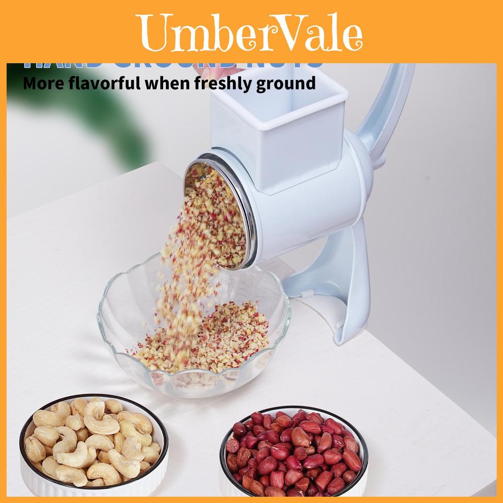Manual Nut And Cheese Grinder With Stainless Steel Blade For Kitchen Use