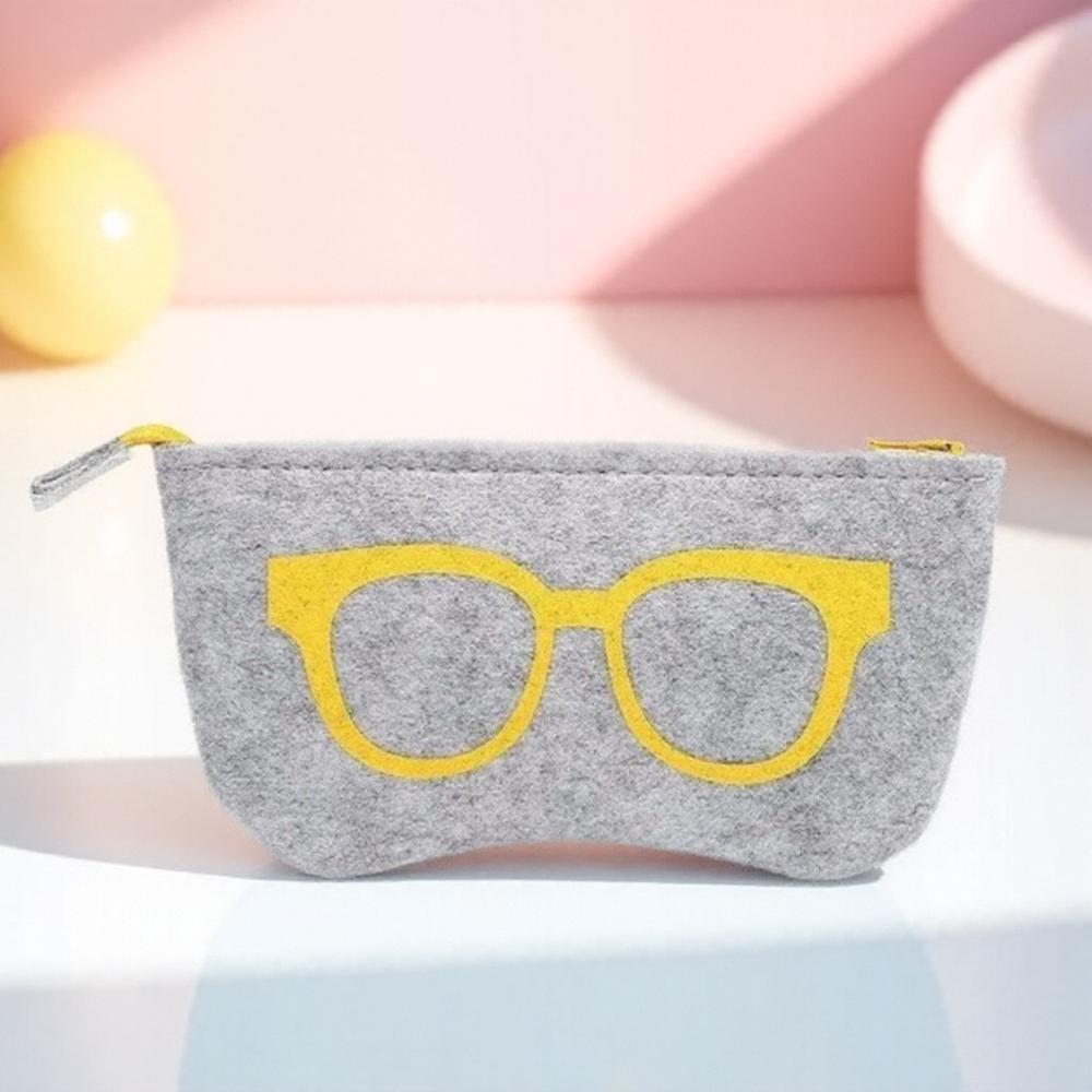 Felt Eyeglasses Case Protective Storage Bag for Sunglasses Men Women Soft Glasses Pouch Accessories Eyewear Holder Cover