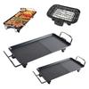 (XL(67x29.5x8.5cm)) Electric Teppanyaki Table Top Non-Stick Plates BBQ Grill