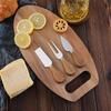 3-Piece Acacia Wood Cutting Board Set - Kitchen & Cheese Boards for Vegetables & Western Steak