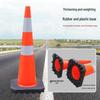 Reflective PVC "No Parking" Traffic Cone - Safety Roadblock & Ice Cream Bucket/Cup Design