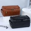 Men PU Vintage Luxury Toiletry Bag Travel Necessary Business Cosmetic Makeup Cases Male Hanging Storage Organizer Wash Bags