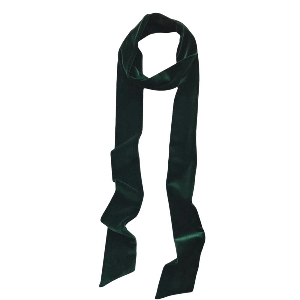 Classic Velvet Material Velvet Belt Solid Color Narrow Ribbon Scarf Long Hair Band Outfit Decoration