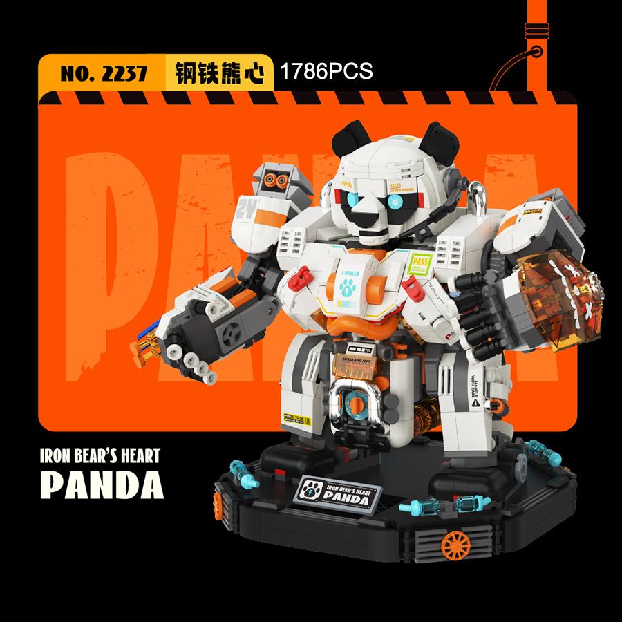 1786 SZTUK Panda Mecha Klocki do Budowania Zabawki Roboty Zabawki Edukacyjne Model do Montażu Dla Chłopców Dzieci Prezenty Świąteczne