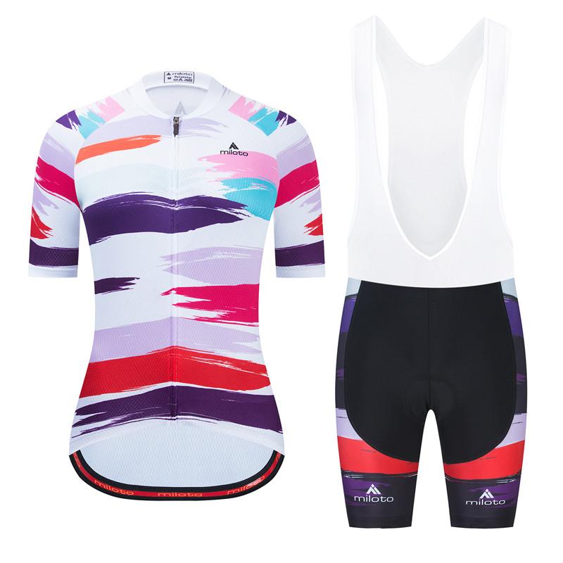 Team Cycling Jersey Set for Women, MTB Bike Clothing, Racing Bicycle Clothes, 2026 Summer Breathable Cycling Suit Set