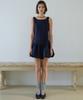 Hauseuobeupondeu Volume Tencel Mini Dress_Navy