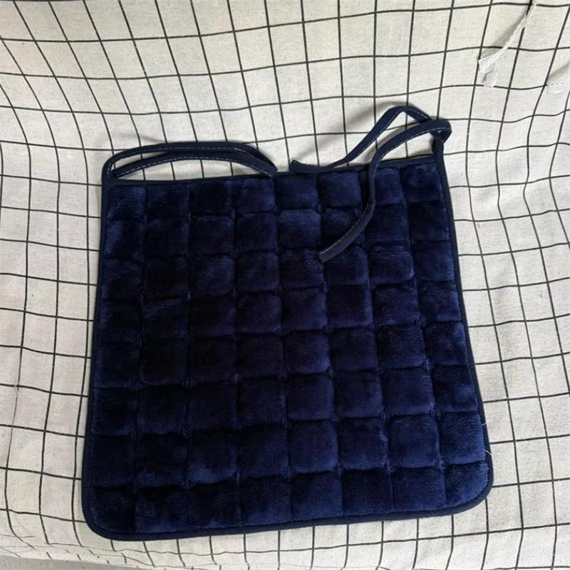 Autumn and Winter Plush Dining Chair Anti-slip Pad Simple Household Soft Stool Mat Study Room Solid Color Computer Chair Cushion