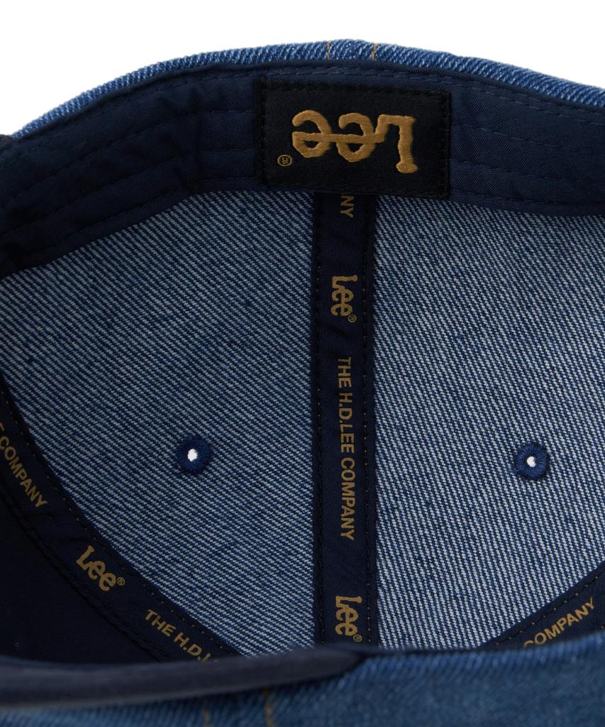LEE Vintage Logo Wildleder Colorblock Baseballkappe Indigo Dunkel