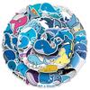 51 Whale Graffiti Cartoon Marine Life Stickers for Kids - Perfect for DIY Skateboards, Water Bottles, and Suitcases