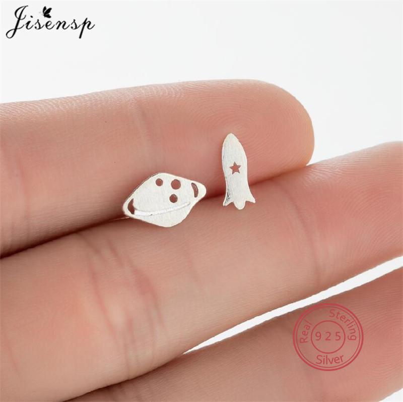Minimalistische Kupfer 925 Mini Ohrstecker Damen Niedliche Chihuahua Hund Ohrringe Volleyball Herz Mandala Planet Ohrstecker Feiner Zirkon