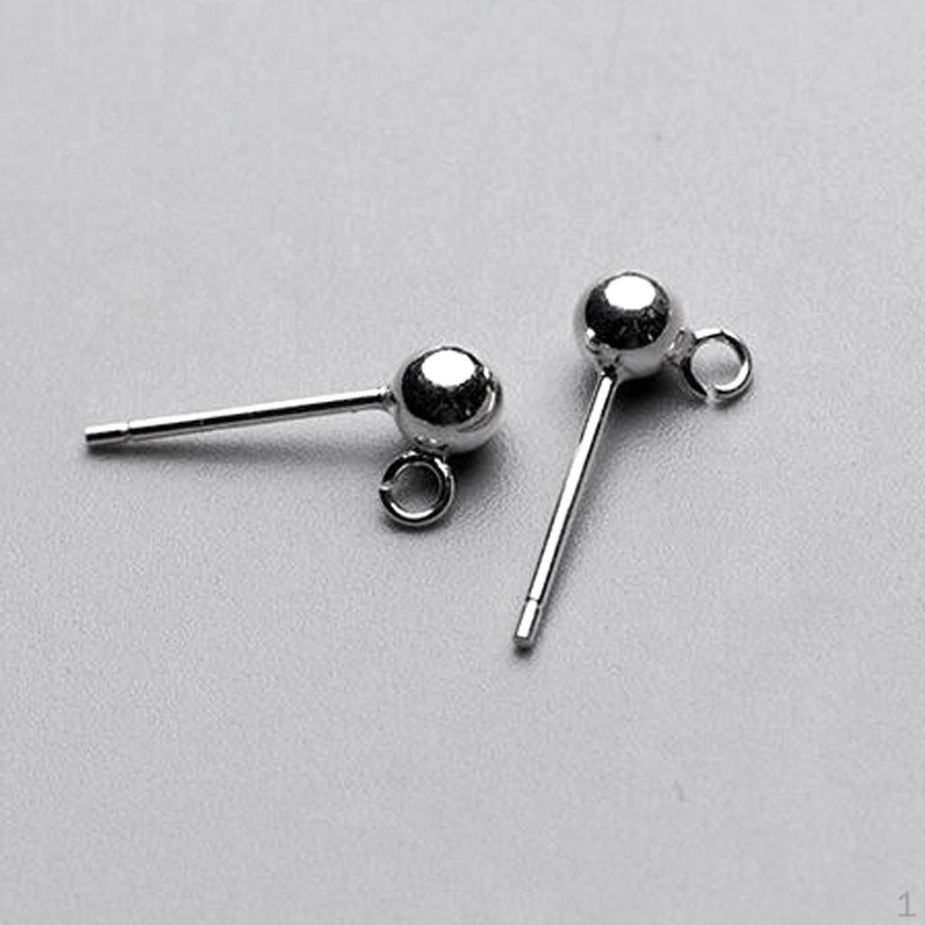 of Flat Cushion 925 Sterling Earrings with Back